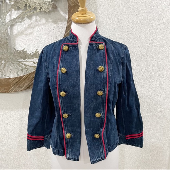 Ralph Lauren Jackets & Blazers - Vintage Ralph Lauren Jeans Company Military Style Denim Jacket Medium